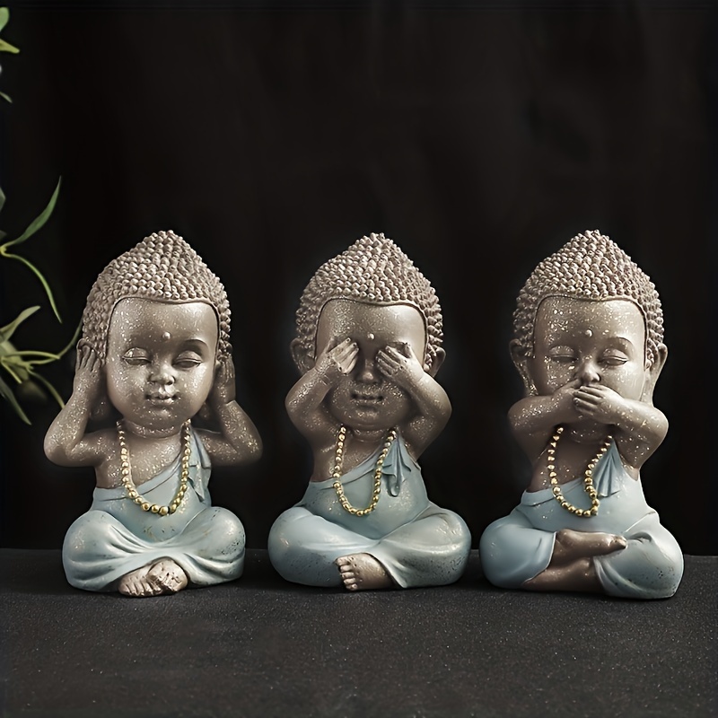 Resin Handmade Buddha Statue, Figure, Sculpture, Indian Style, Figurine 