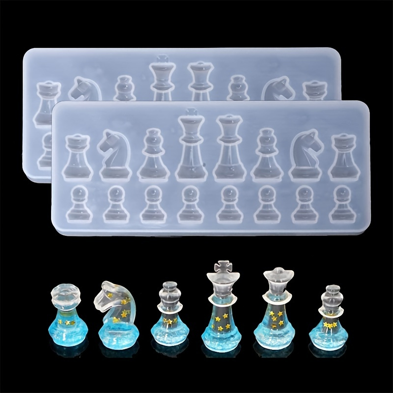 Chess Mold Resin Chess Set Mold 3D Silicone Chess Resin-Taobao