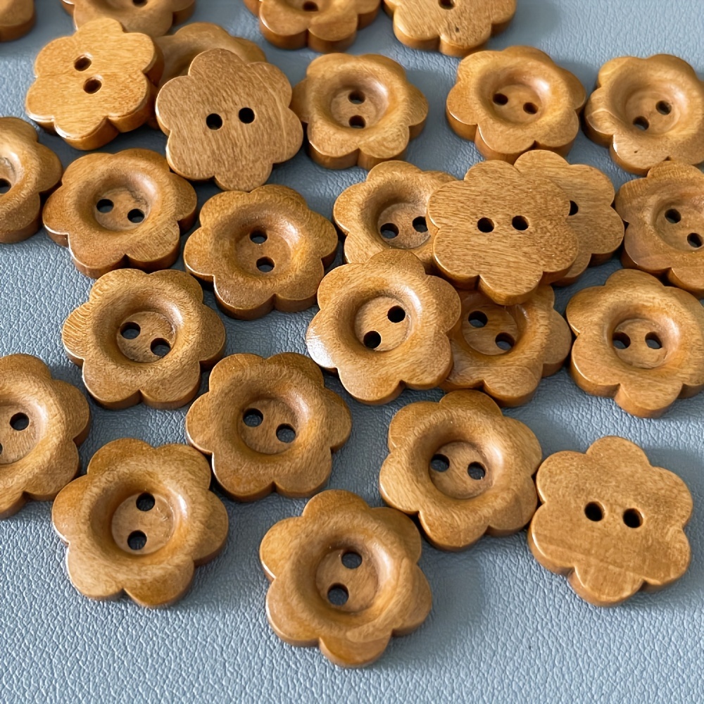 1600Pcs Wooden Brown Buttons for Crafts Assorted Sizes Wood Button Tan in  Bulk Brown Craft Buttons Assortment Christmas Buttons