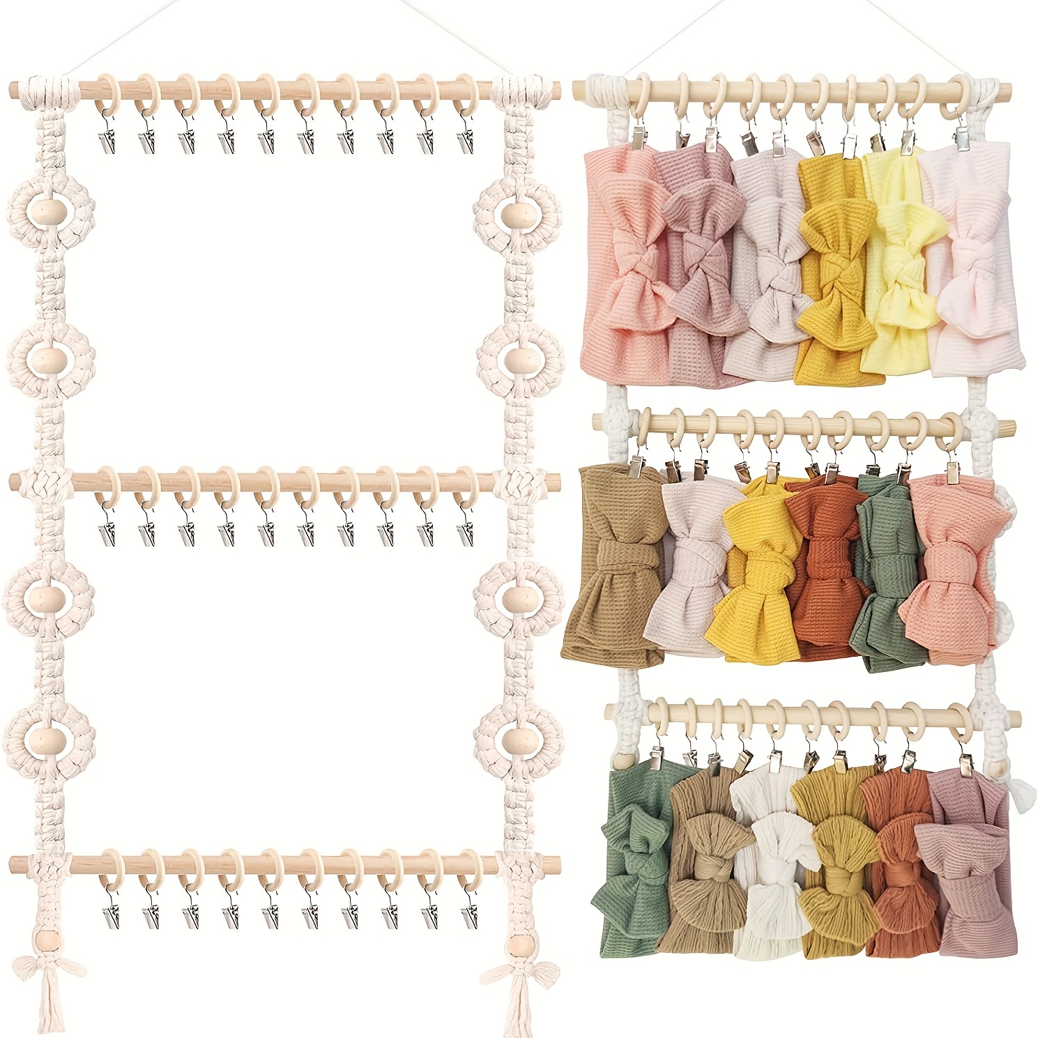 Rainbow Type Hanging Hair Accessories Organizer Wall Hanging - Temu