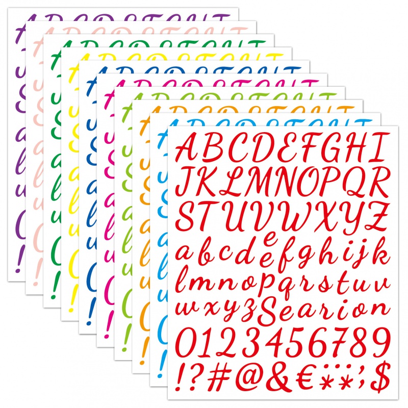Asian Novelty 2 Inch Uppercase + Lowercase Set Alphabet Letter Stencils -  SL215-UL2I - Stencil Letters Org