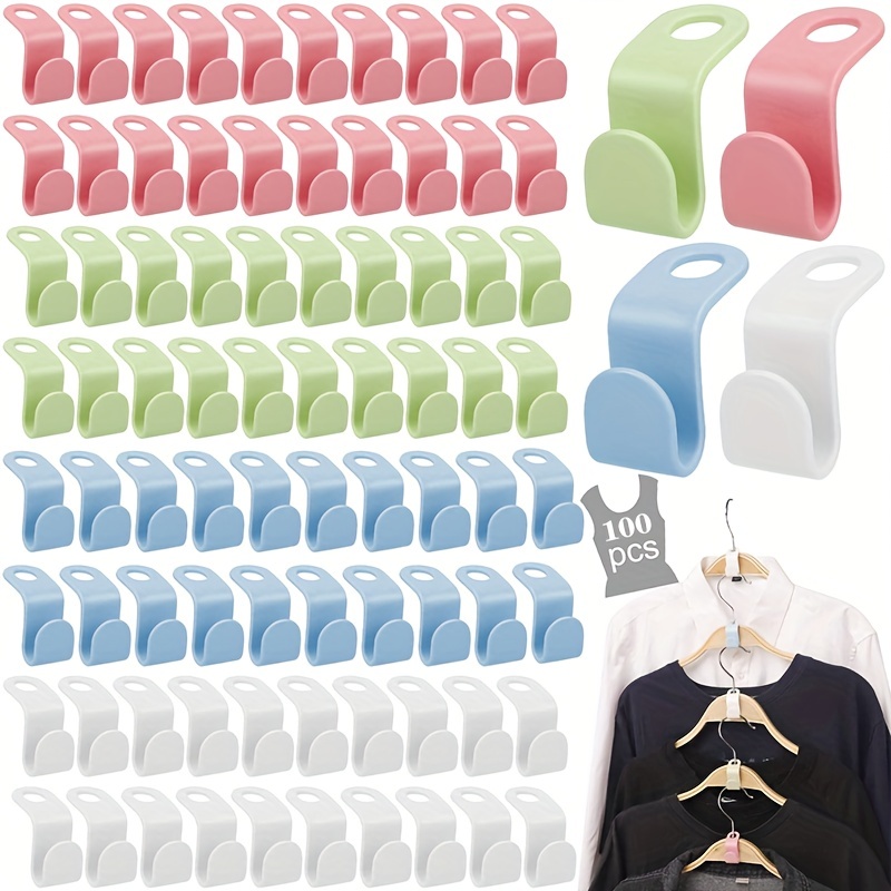 Triangle Clothes Hanger Extender Clips Space Saving Cascading Hooks  Wardrobe Closet Organizer For Pants Coats Hats Shirts 