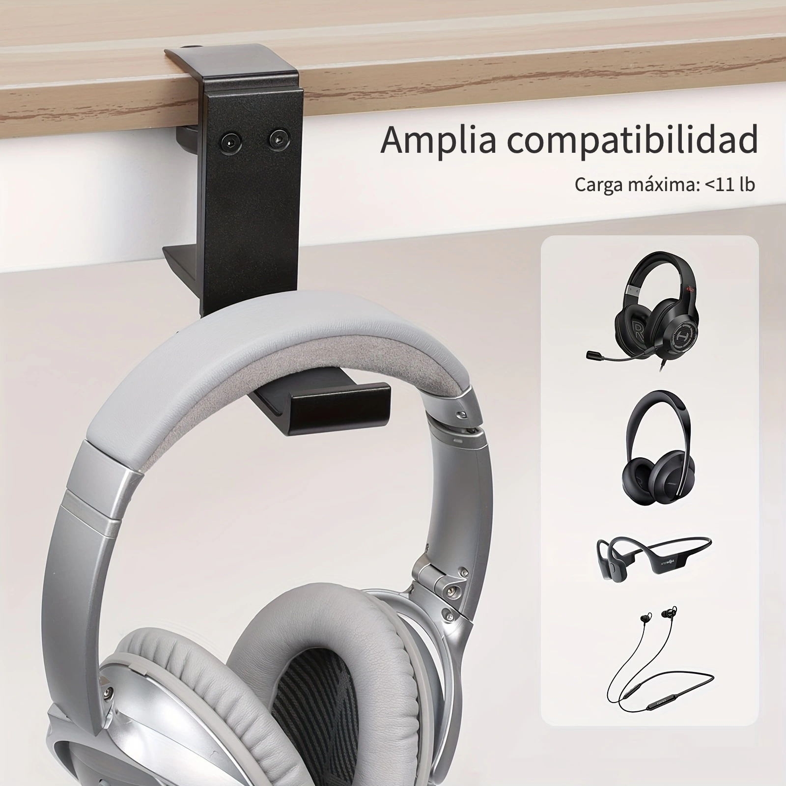 Soporte para auriculares, soporte vertical, soporte para auriculares de  escritorio, accesorios de mesa de juego, soporte multifuncional para