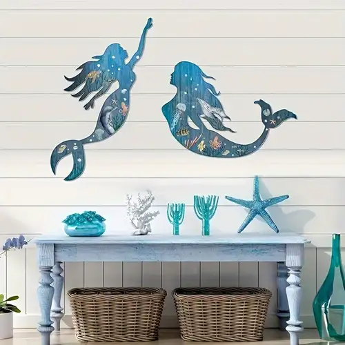 Mermaid Wall Art - Temu