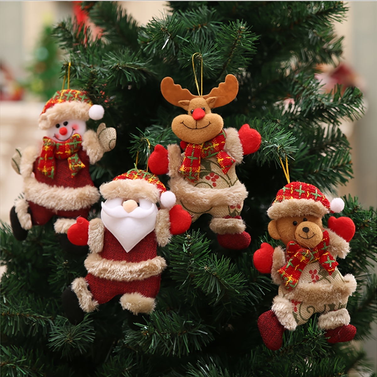 24 adornos de cristal para árbol de Navidad, decoraciones colgantes de  copos de nieve acrílicos y carámbano con colgantes de gota para decoración  de