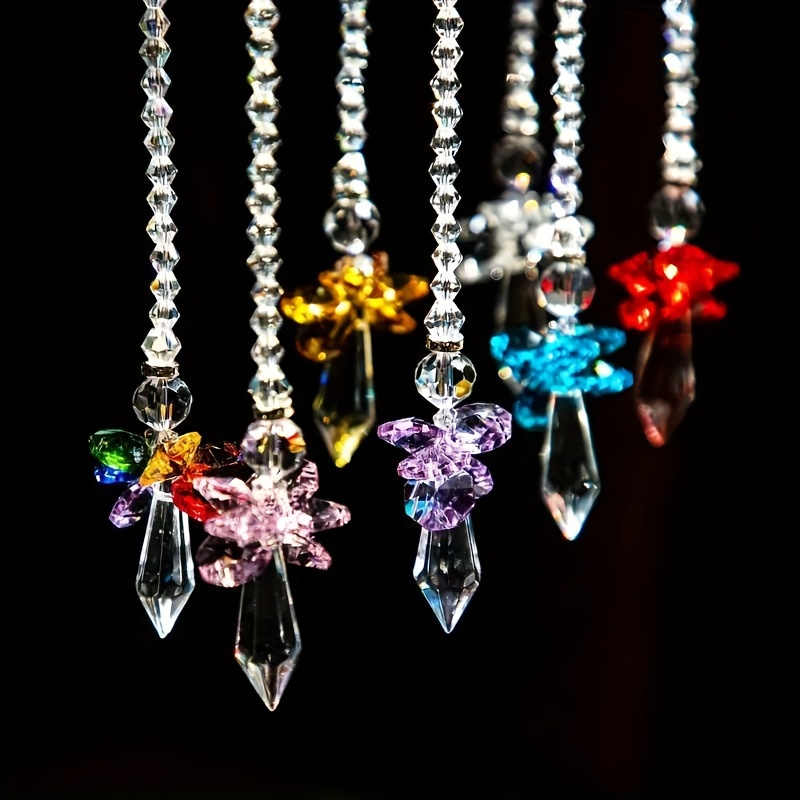 Wholesale Diamond Suncatchers Wall Room Hanging Ornament Butterfly Acrylic  Chakra Beads Crystal Sun Catcher Prism Pendant 2PCS - China Sun Catchers  and Sun Catcher price