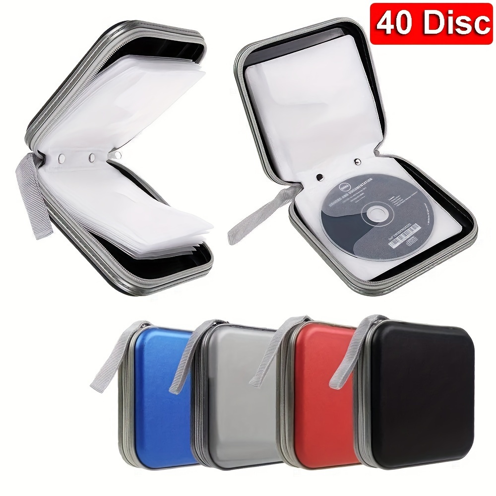 1 Pièce 40pcs Porte-boîtier Cd/dvd: Classeur Portatif De Rangement De  Disque De Portefeuille Pour Voiture, Maison Et Voyage - Gardez Vos Disques