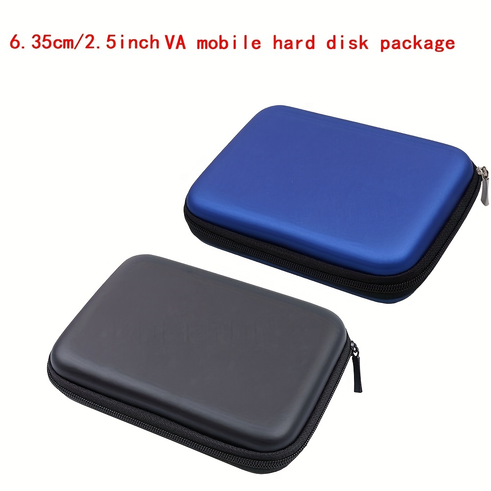 Housse de protection noire antichoc/étui rigide/sac/étui de disque dur pour disque  dur externe Portable 2.5 Hd