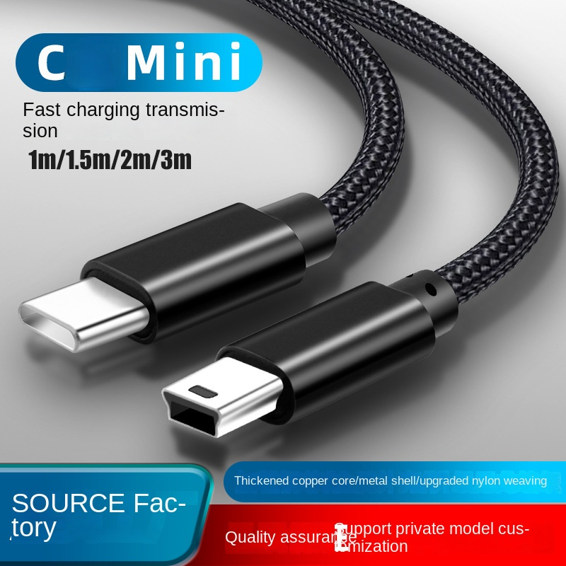 25cm Usb Type-c To Mini Usb Cable 2.0 5pin Mini-b Male To Usb 3.1 Usb-c  Female Converter Adapter Data Charging Cable - Data Cables - AliExpress