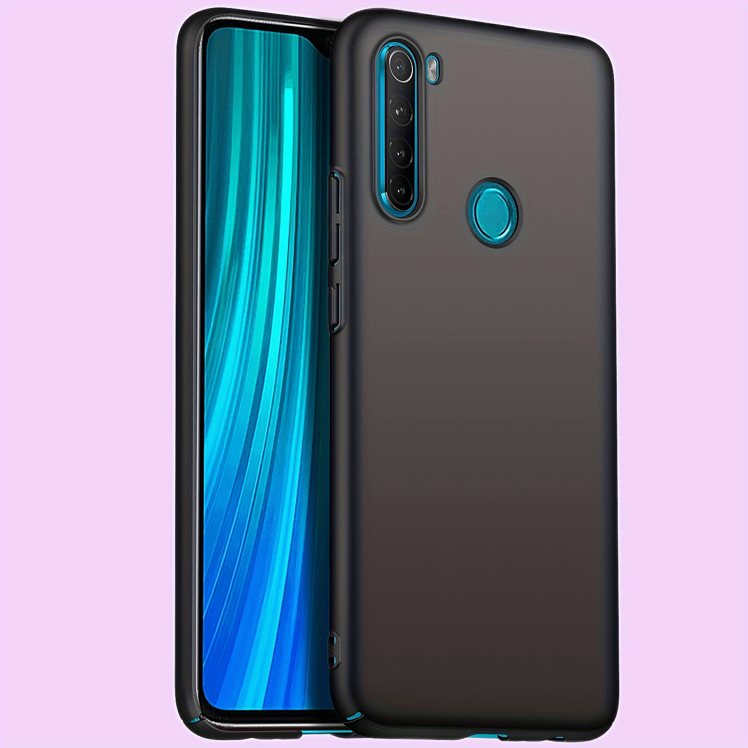 Funda para Redmi Note 8 (2019/2021) M1908C3JH M1908C3JGG con protector de  pantalla de vidrio templado, funda protectora a prueba de golpes de TPU