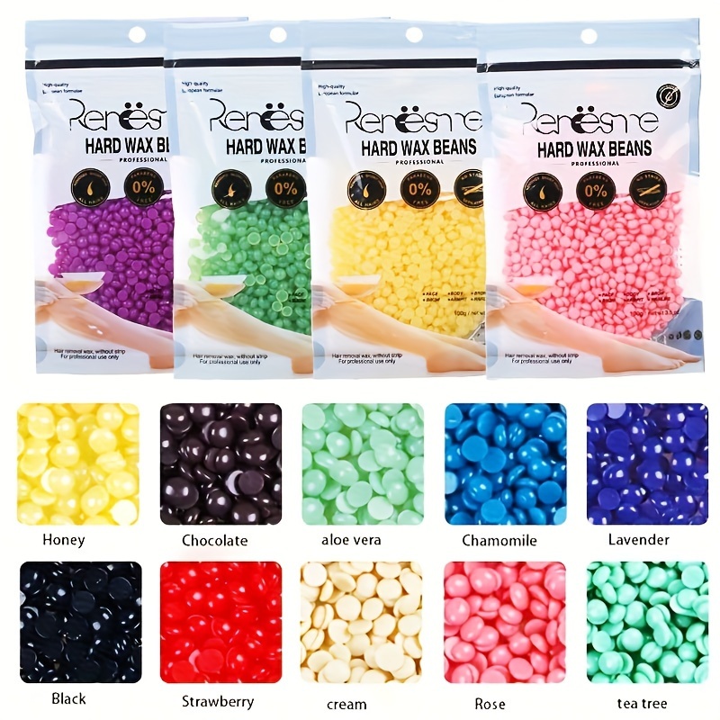 YOUNG VISION Hard Wax Beads for Hair Removal, 2.2 LB/1000g/35 OZ Total, 10  Colors