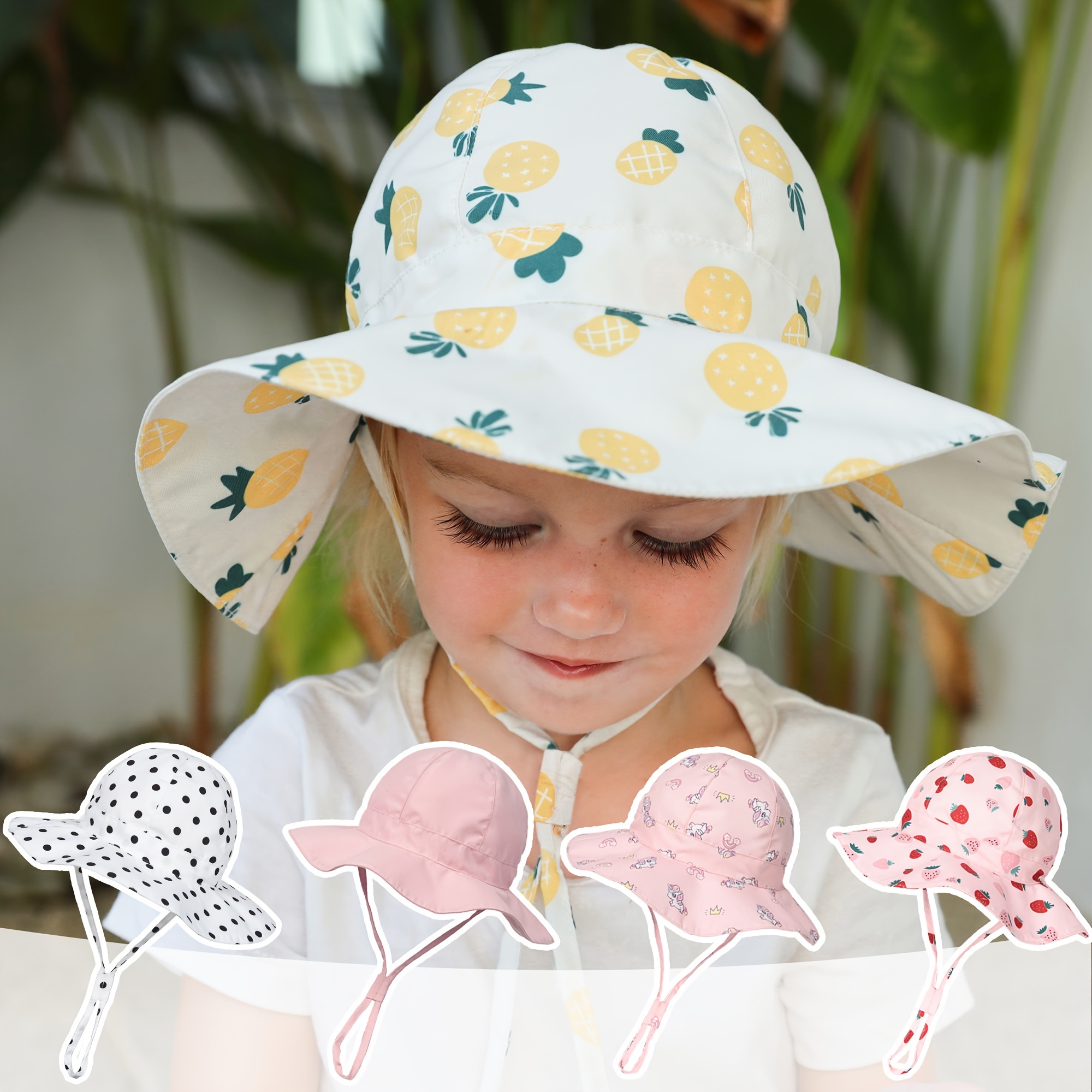 Mit Handtaschen Atmungsaktive Blume Hut Strohhut Sonnenblende Sommer Baby  Hut