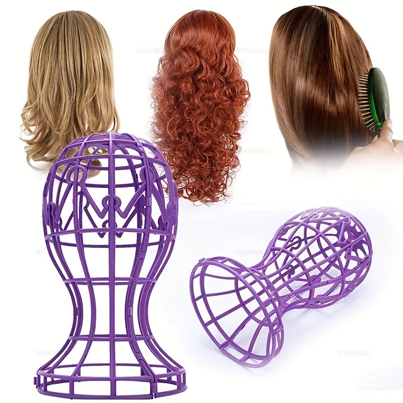 Tall Wig Stands for All Wigs and Hat, Wig Dryer, Durable Wig Display Tool,  Travel Wig Stands, wall mounted, Wig Hanger Holder Stable Durable Wig Hair