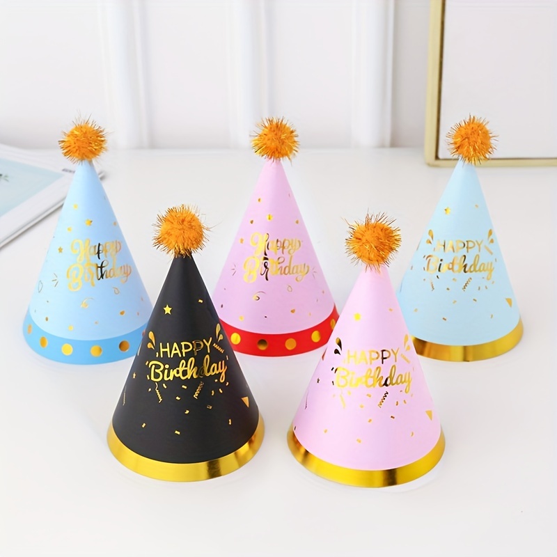 Chapeau de joyeux anniversaire, chapeau de gâteau de joyeux anniversaire en  peluche avec des bougies multicolores chapeaux de fête, anniversaire adulte  idéal pour l'anniversaire