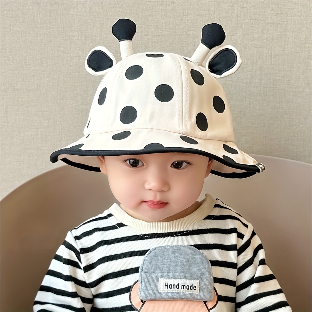 Summer Baby Hat Cartoon Print Kids Bucket Hat Double-sided Wear Fishing Hats  Children Panama Beach Girls Boys Sunshade Sun Cap