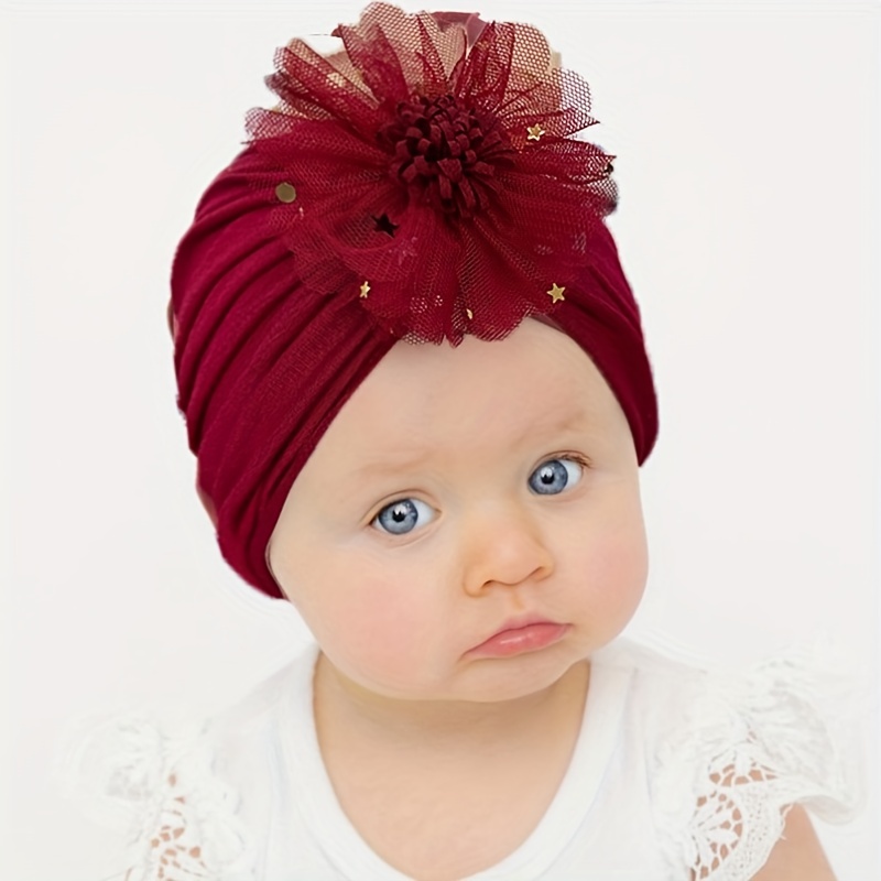Diademas para bebé niña – Lazos para el pelo con pompones de nailon para  niñas pequeñas, accesorios para el cabello recién nacido, paquete de 6 :  : Bebé