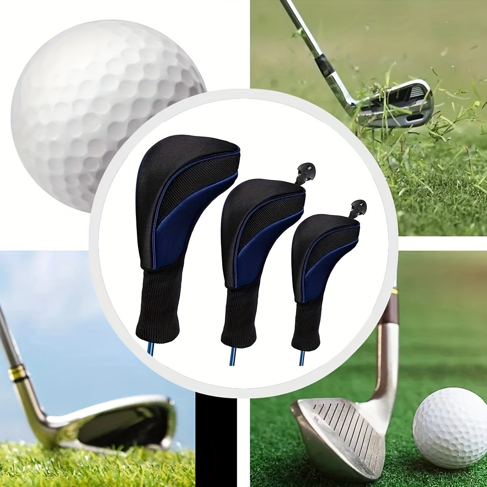 Golf Woods Hybrid HeadCovers, For Driver Fairway Putter Clubs Iron