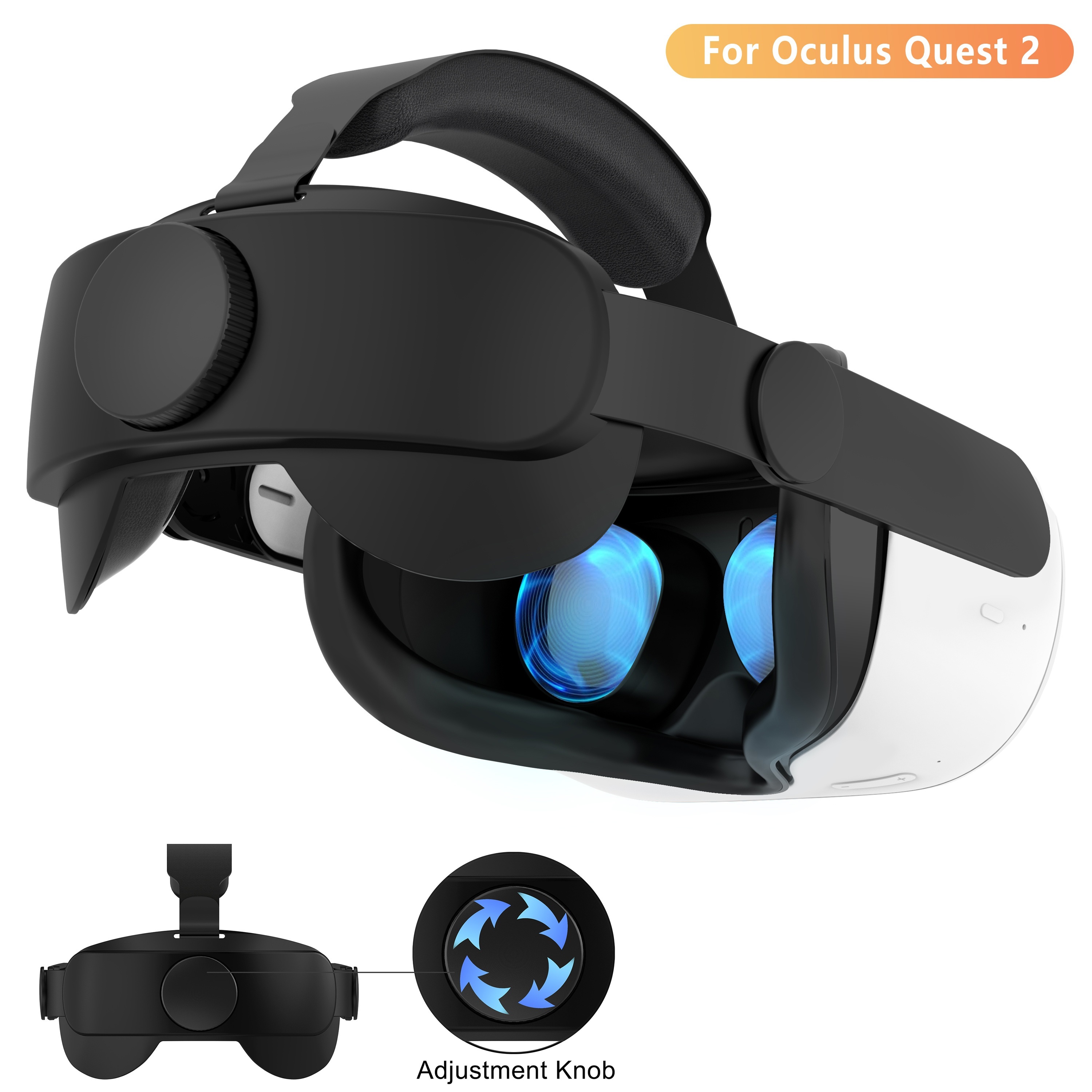  Correa para la cabeza compatible con Oculus Quest 3, accesorios Meta  Quest 3, correa ajustable Elite repuesto para mayor comodidad soporte e  inmersión de juegos en realidad virtual : Videojuegos