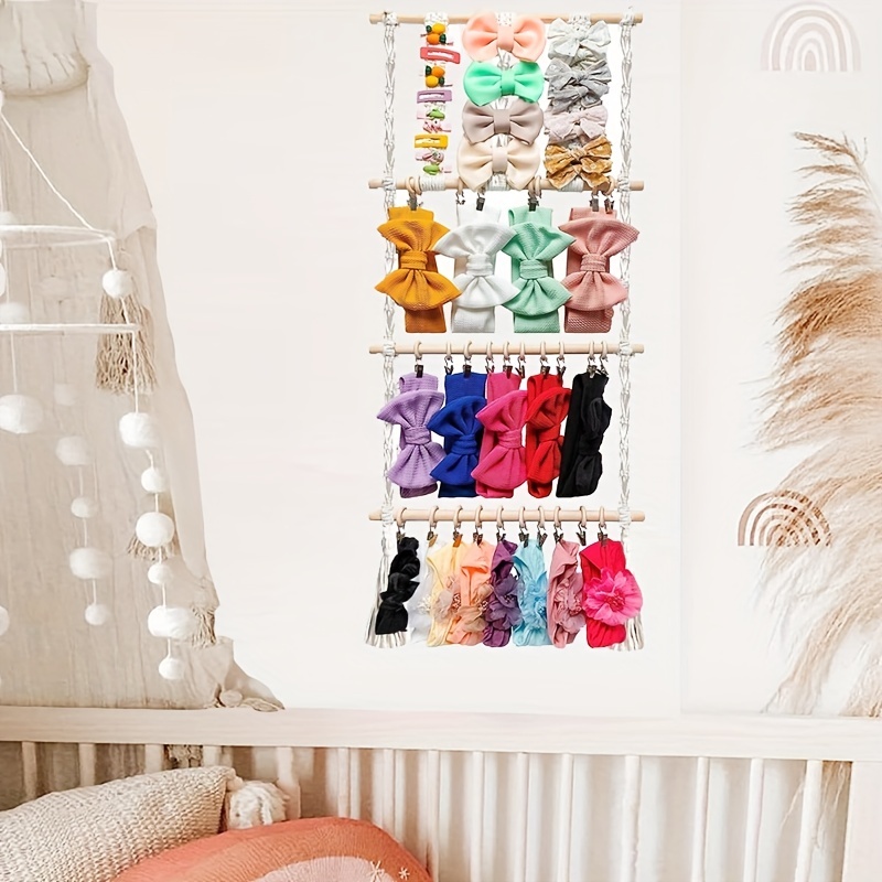 Adorable Hair Bows Hair Clips Headband Storage Perfect Wall - Temu