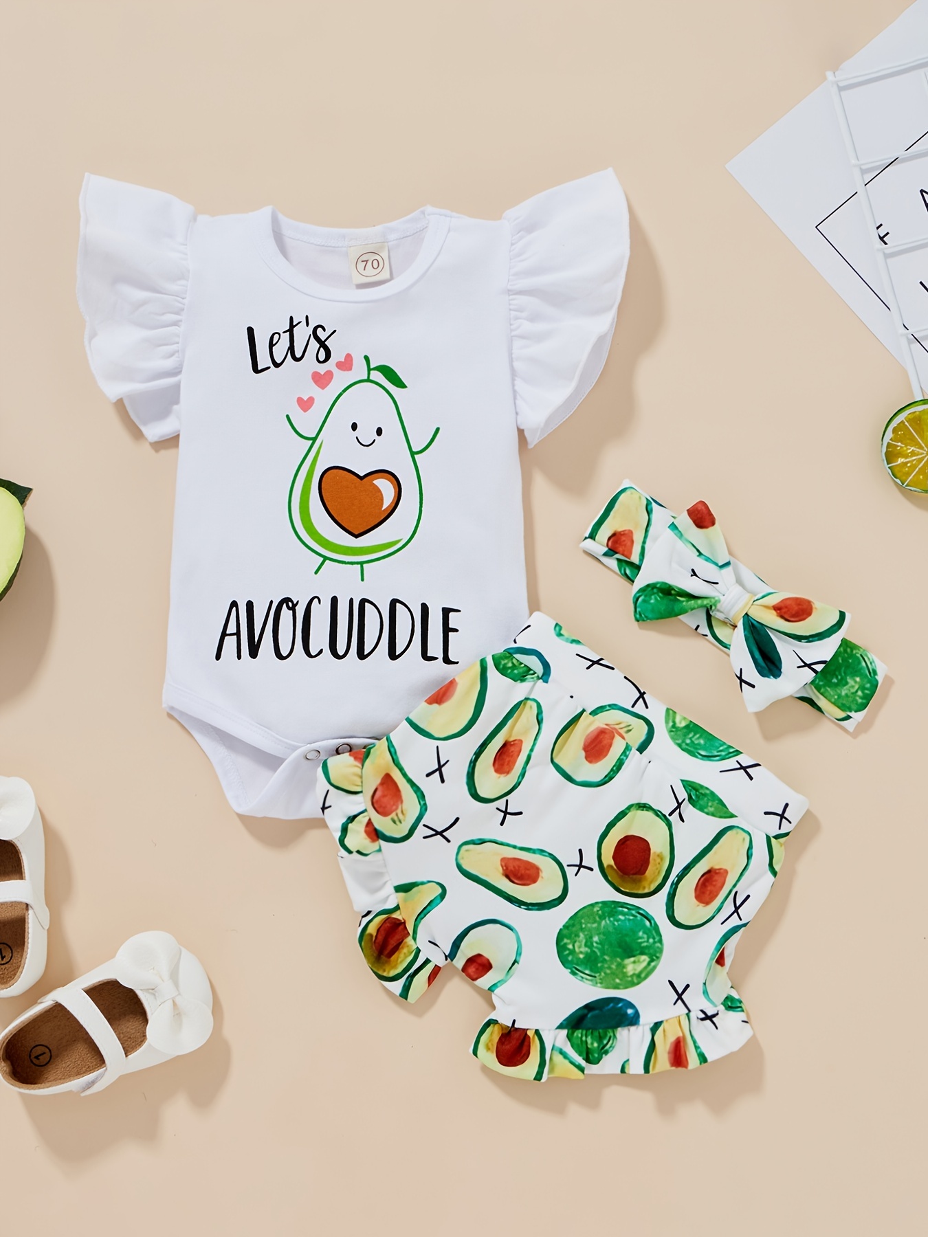 Bebes vestidos de online aguacate