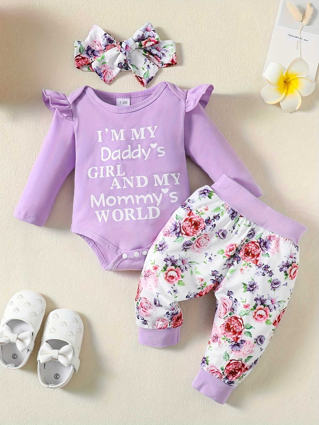 3 uds niña recién nacida ropa Set 3 meses ropa de bebé niña