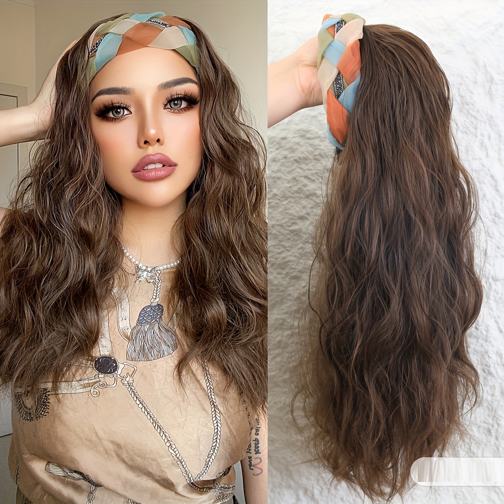  TTEDMO 2023 New Wig Hair Band,Wig Braid Headband,Korean Style  Wig Braid Headband,Wig Hair Bands for Women's Hair Non Slip (Dark Brown) :  Beauty & Personal Care