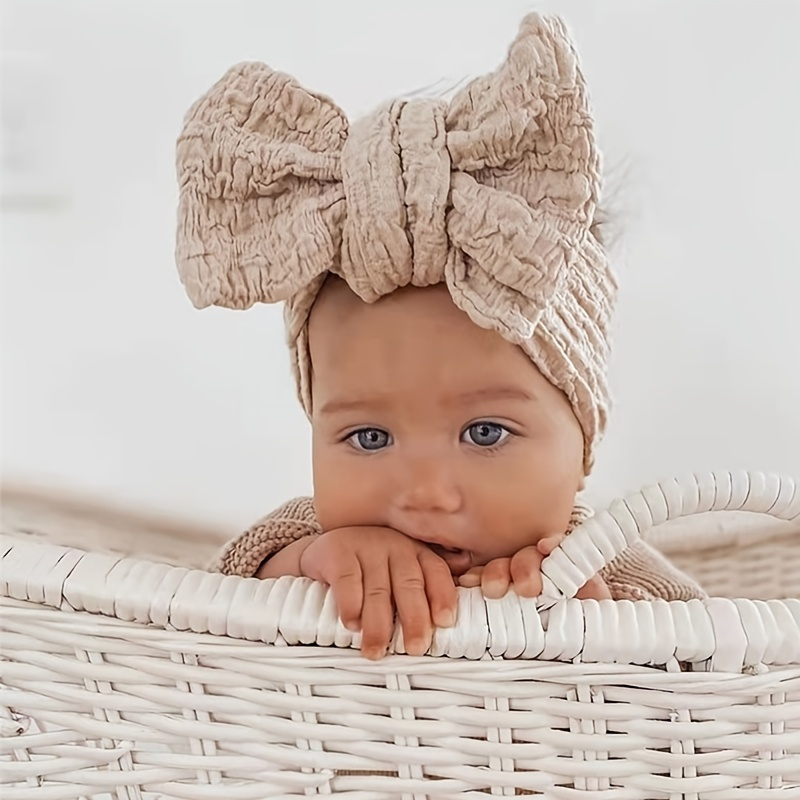 Lazo de tela bebé - Blanco