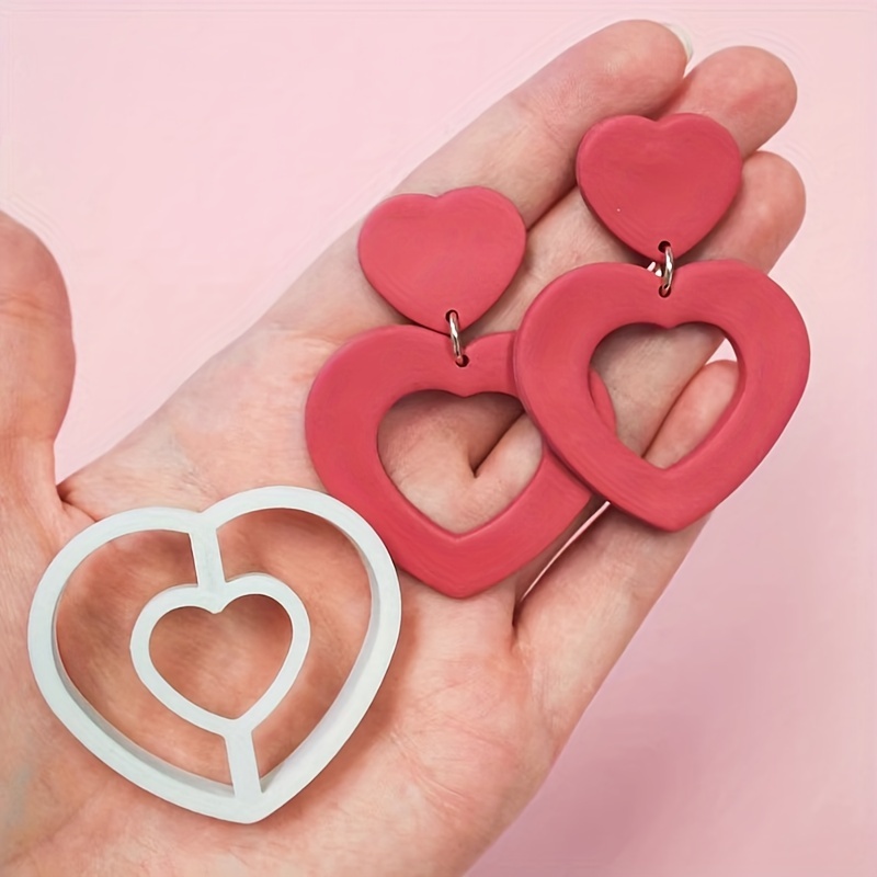 Heart Shape Polymer Clay Cutters, Valentines Day Cutter, Love Cutter