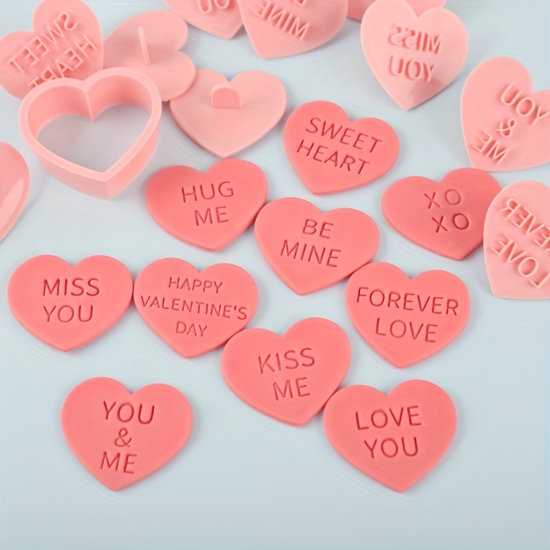 11pcs Polymer Clay Cutters Valentines Day, Valentines Polymer Clay