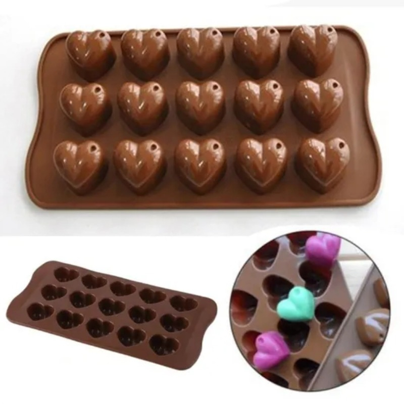 SILIKOMART stampo silicone per Barretta di Cioccolato Cuore San Valentino  Love Choco