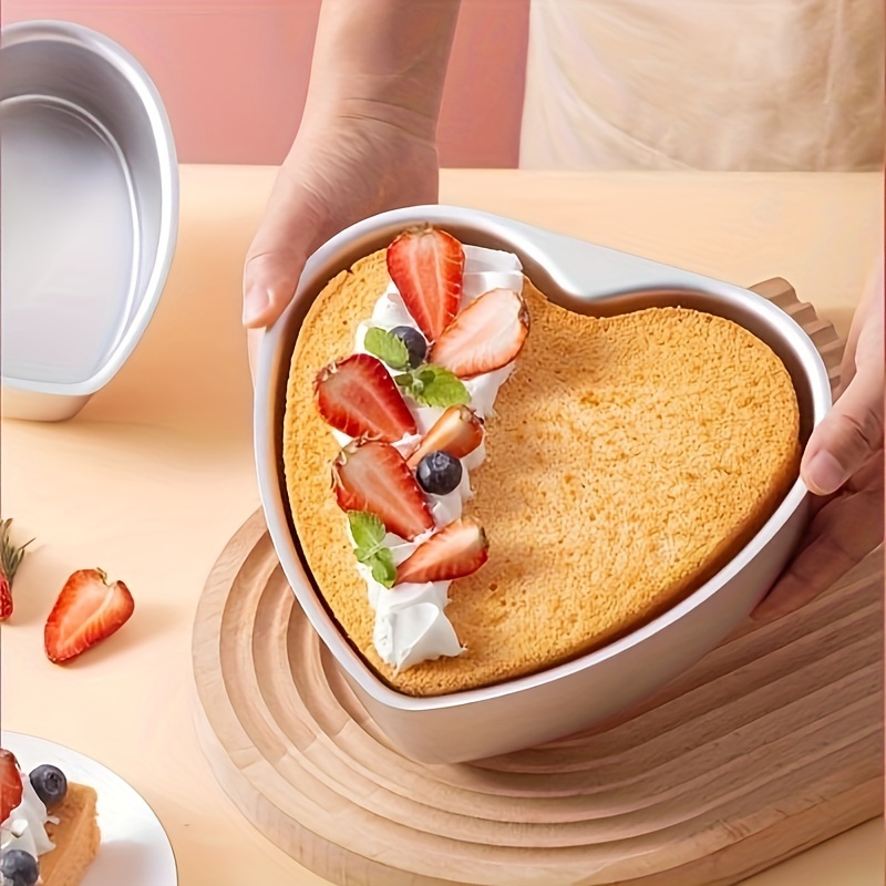 Aluminium Heart Shaped Cake Pan Fondant Cake Tray Tins Wedding Muffin  Biscuit Baking Mold Wedding Birthday Supplies