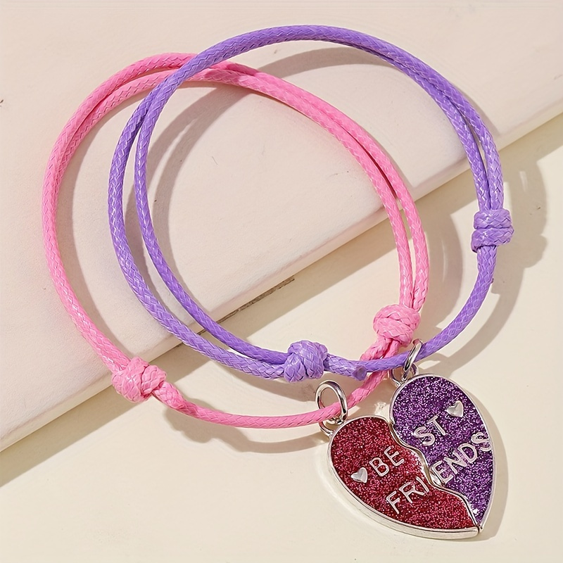 Diy Heart Friendship Bracelet - Temu