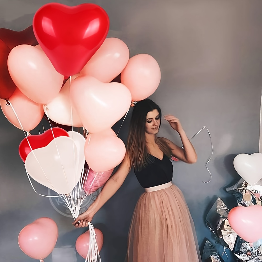 Heart shaped Balloons Perfect Birthdays Valentine's Day - Temu