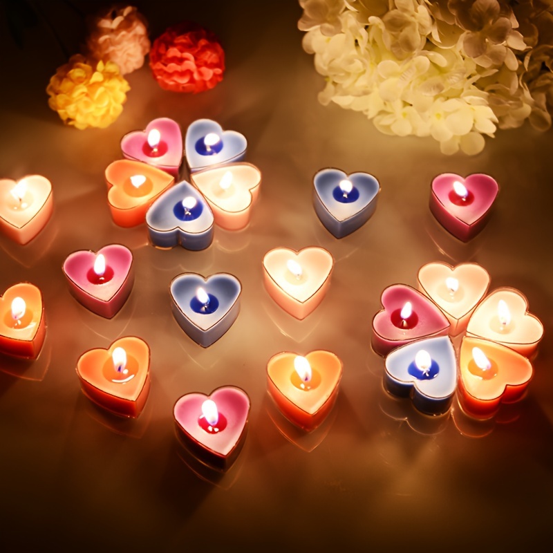 Luces Velas En Forma Corazón 24 Piezas Lámparas Velas - Temu