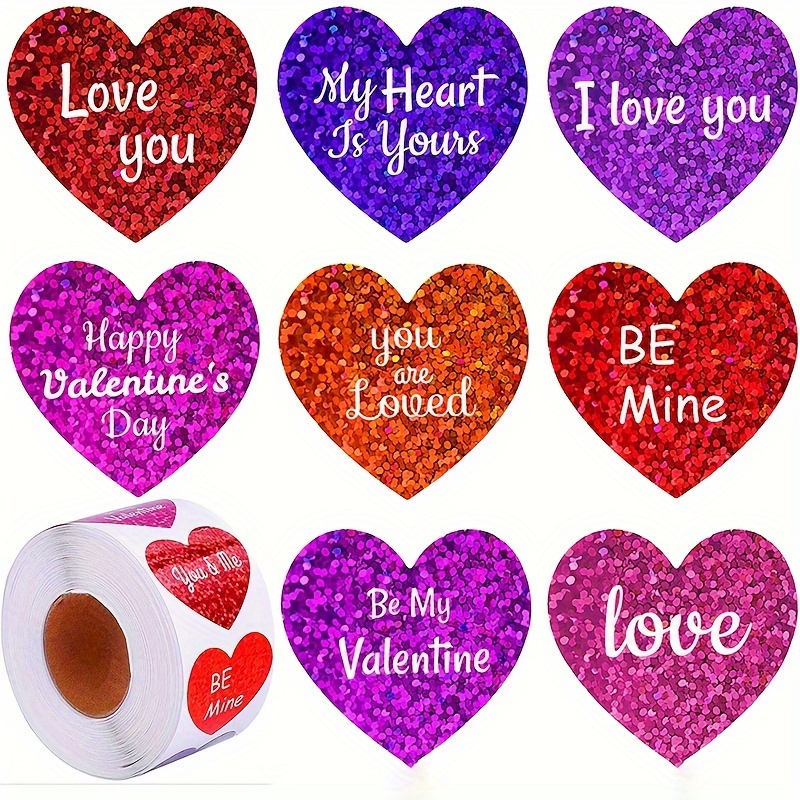  250 Pcs Valentine's Day Stickers Aesthetic - Valentines Red  Heart Love Stickers for Scrapbooking Decals - Balloon Stickers Water  Bottles Laptop Aesthetic Stickers for Journaling : Electronics