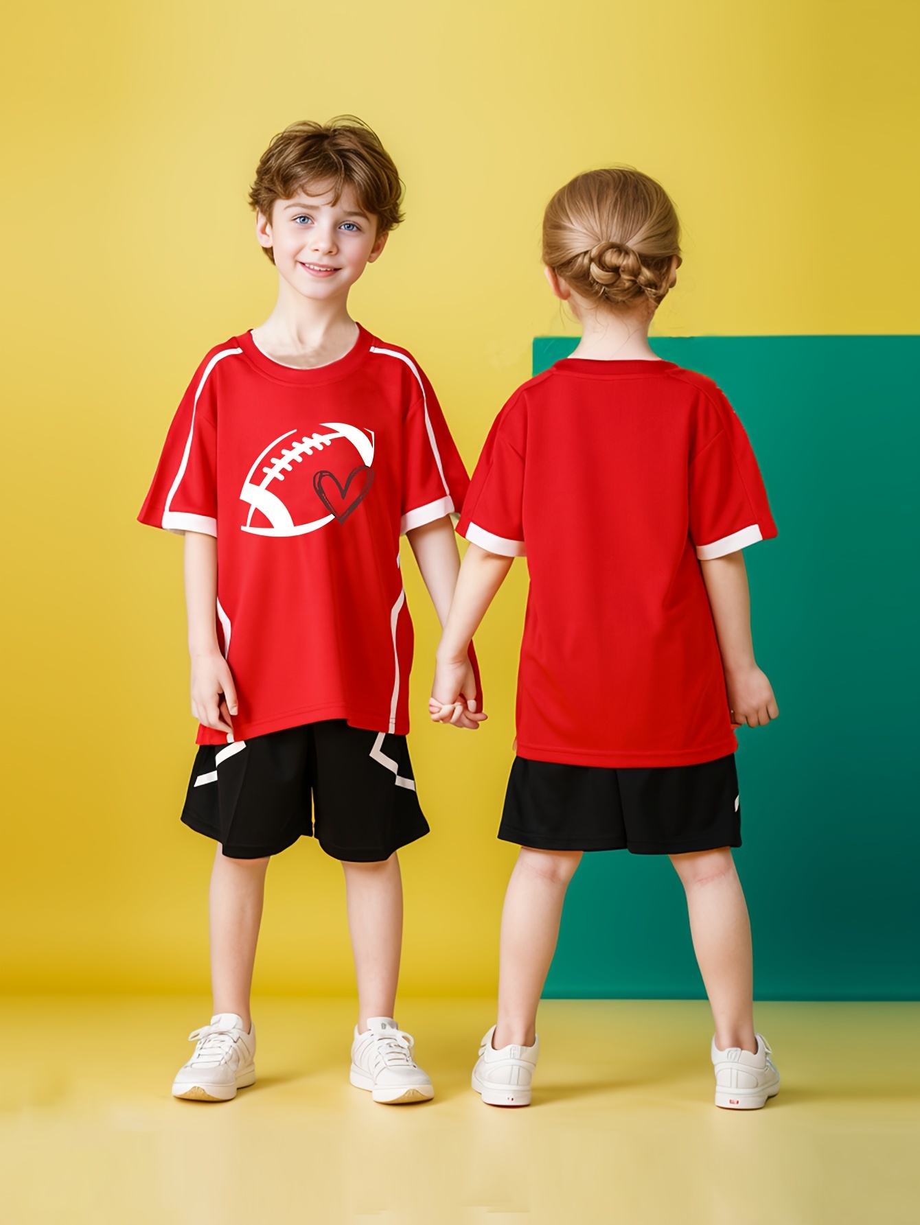 Conjuntos Deportivos Moda Fútbol Niños Camiseta Fútbol - Temu Spain