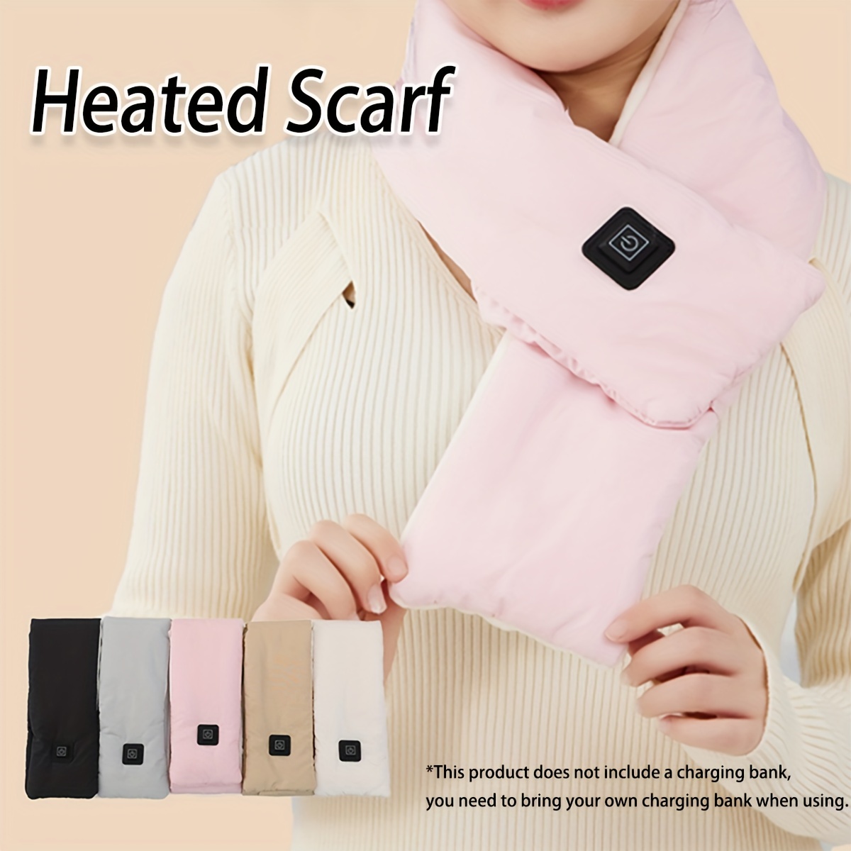 Smart Usb Heated Scarf Neck Wrap, Warm Shawl With Vibration Massage For Neck  Pain Relief, Heated Neck Warmer