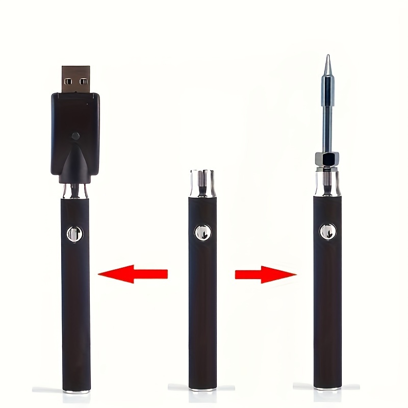 350/1100mAh 510 Thread Battery Cart Pen Adjustable Voltage Smart Power Pen,  Mini Soldering Iron Kit