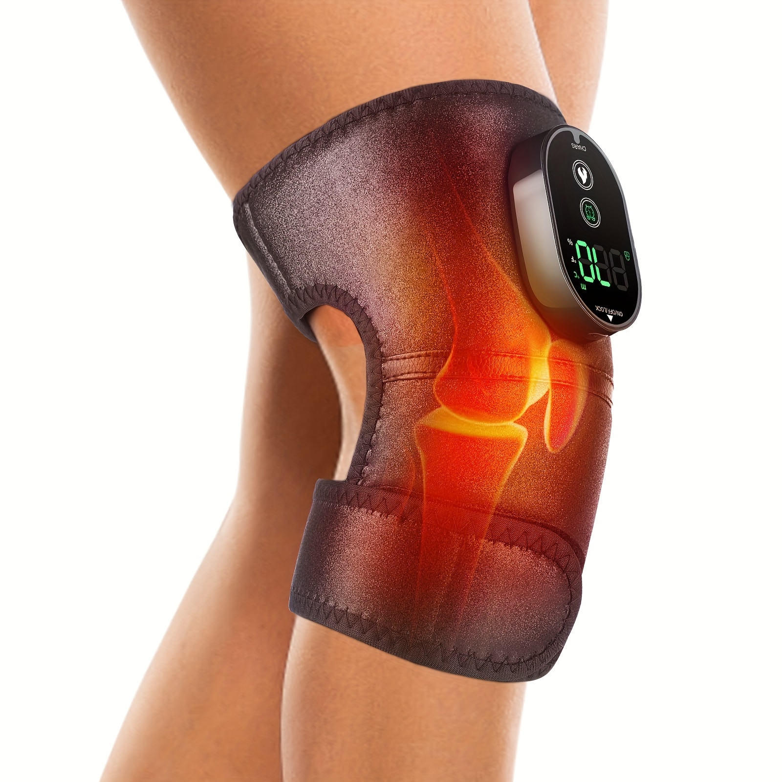 3-in-1 Heated Knee, Elbow, And Shoulder Brace Wrap - Featuring 3 Adjustable  Vibrations And Heating Modes!