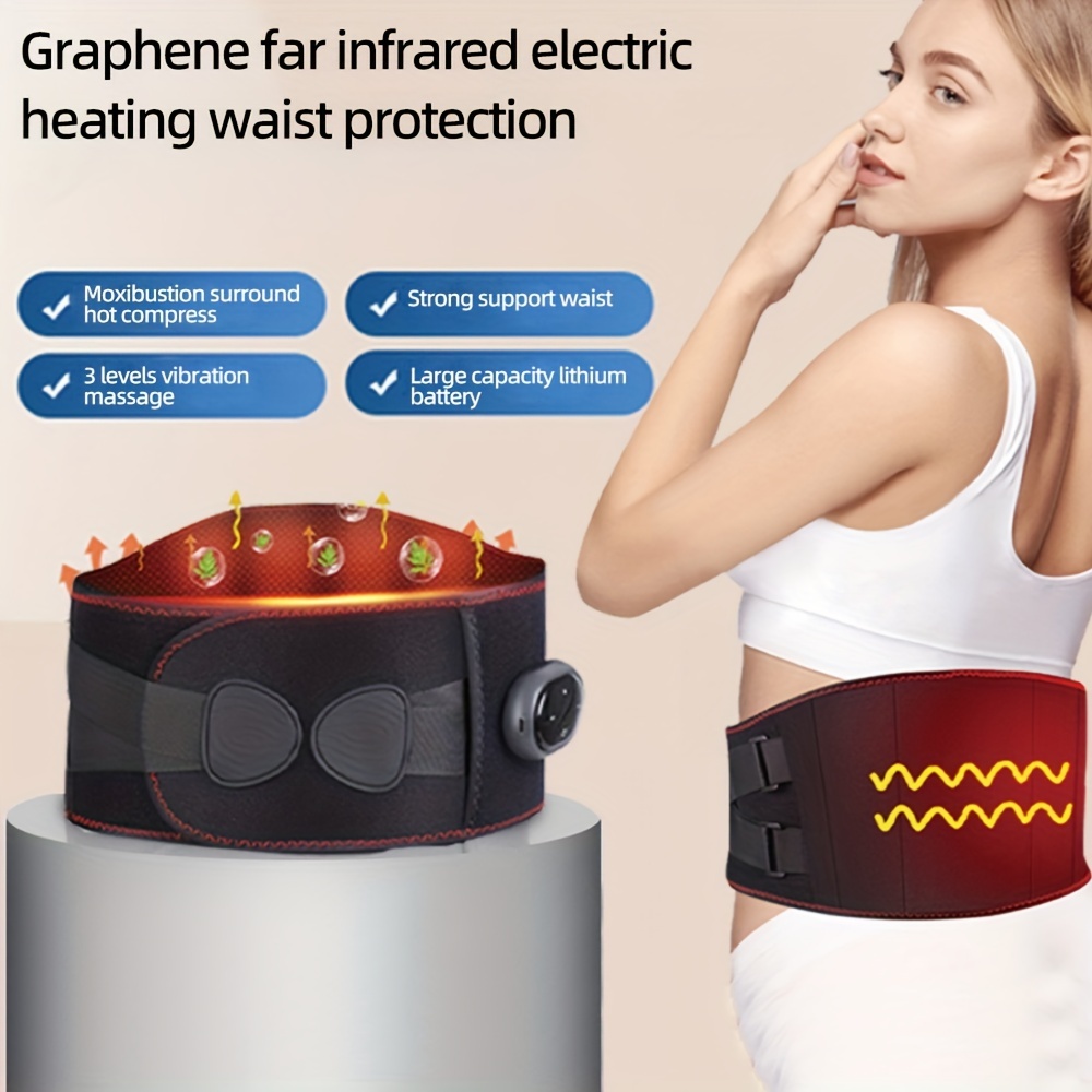 Electric Heating Waist Massage Belt Back Support Massage Belt Far