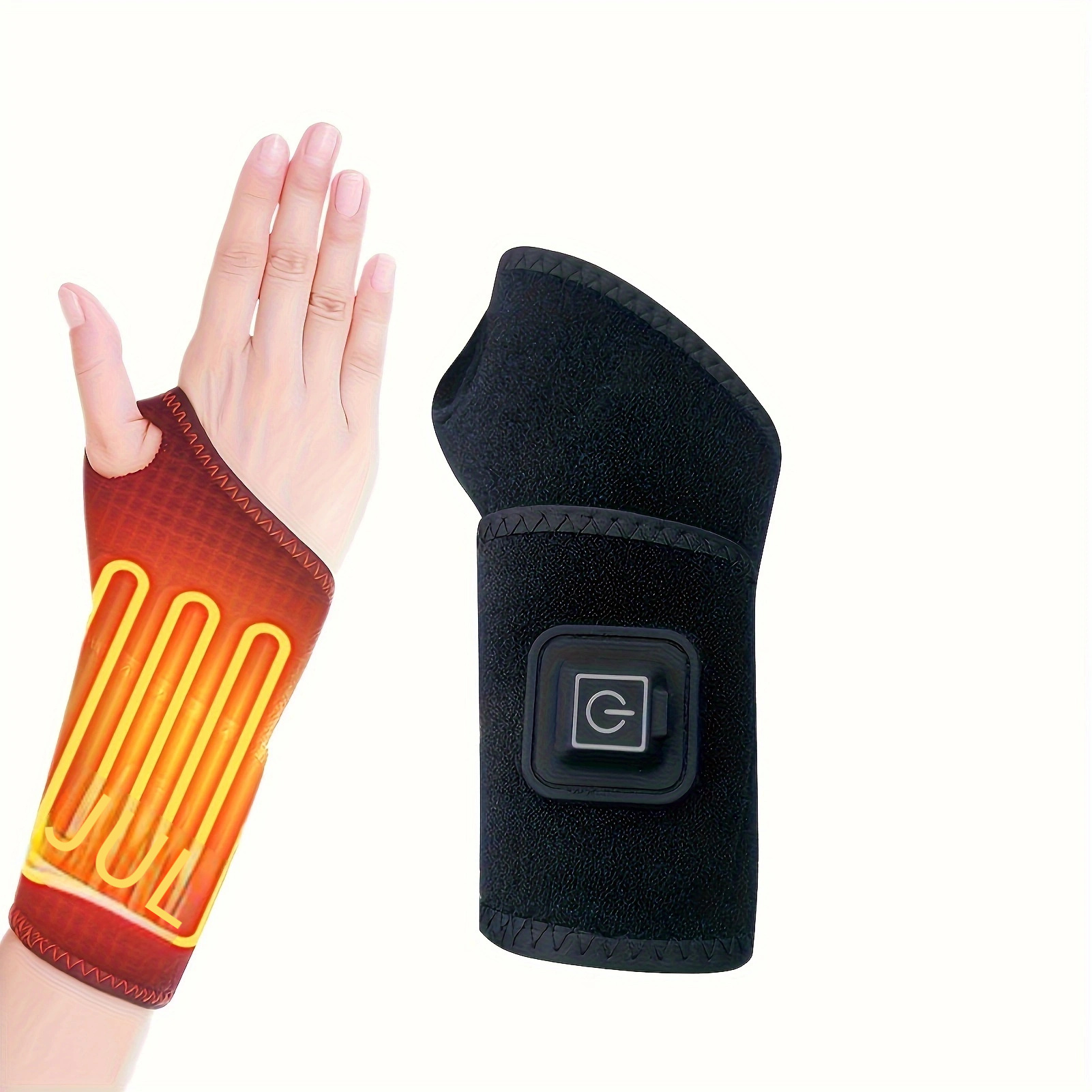 Muñequera, túnel carpiano, soporte de mano, ajustable para artritis y  tendinitis, alivio del dolor articular (negro), paquete de 2