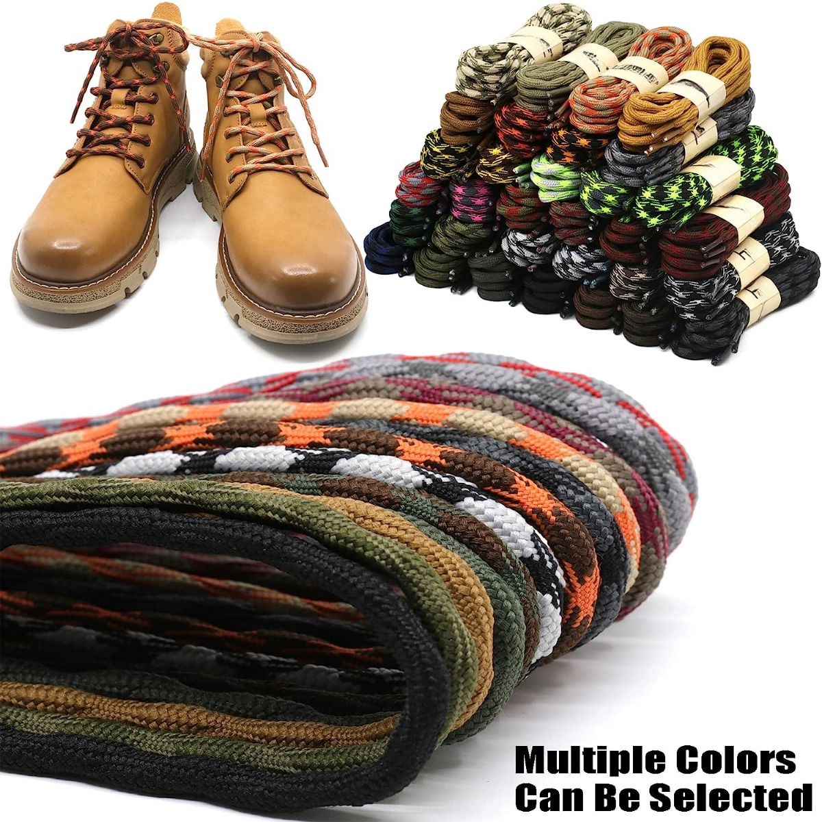 Flat Laces, Wide Lace, For Sports Running Sneakers Shoes Boot Rope, Laces  In 3 Different Lengths, 8 Colors Flat, For Mountaineering Hiking Walking  Boots Thick Laces String String Shoe Laces - Temu
