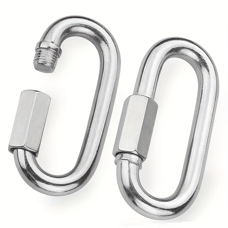 Aluminum Alloy D ring Locking Carabiner Metal Keychain - Temu