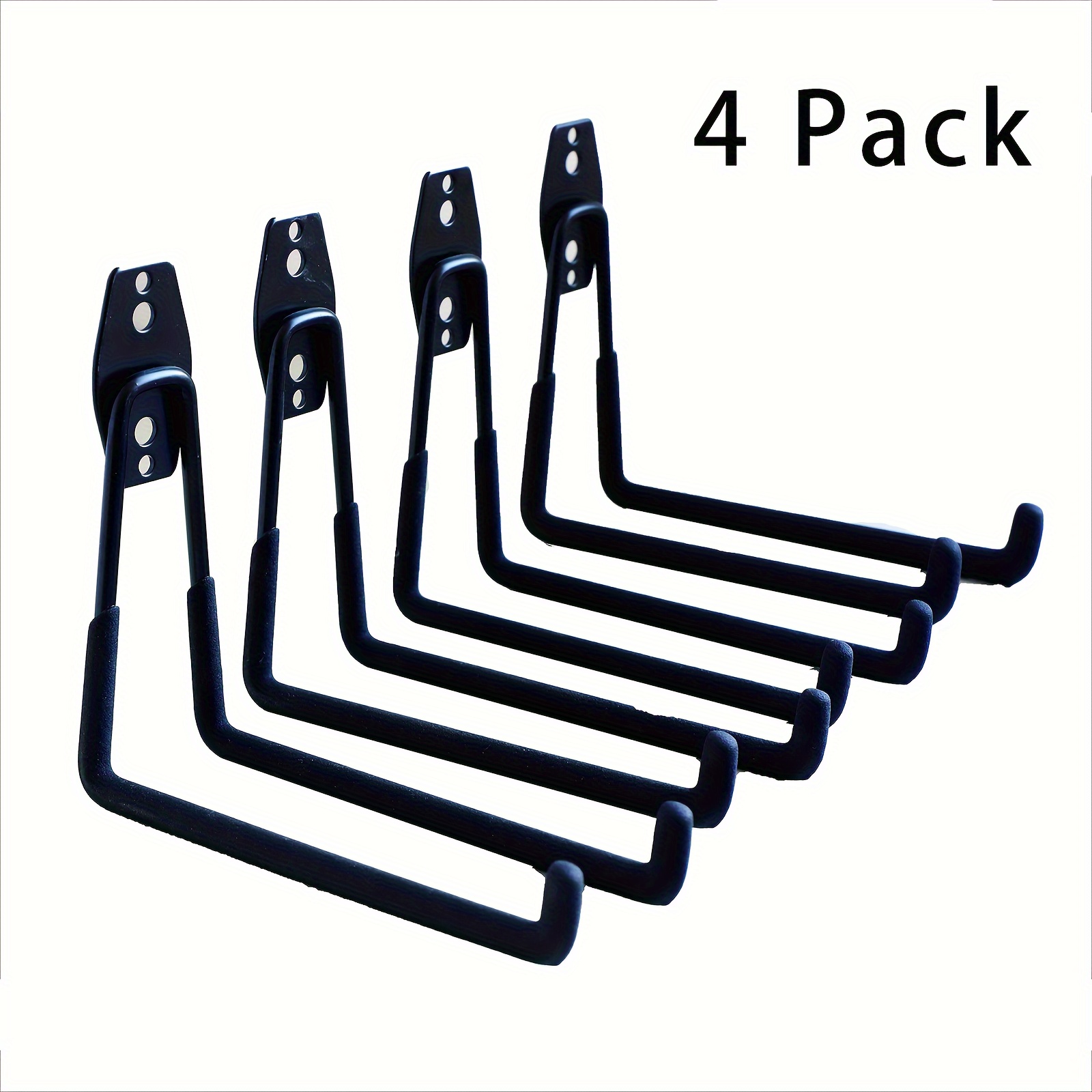 4pcs Wall Mounted Storage Rack, Giant Garage Storage Hooks, 13.2Inch Heavy  Duty Utility Hanging Rack For Surfboard, Ladder, Bike, Folded Chairs - Home