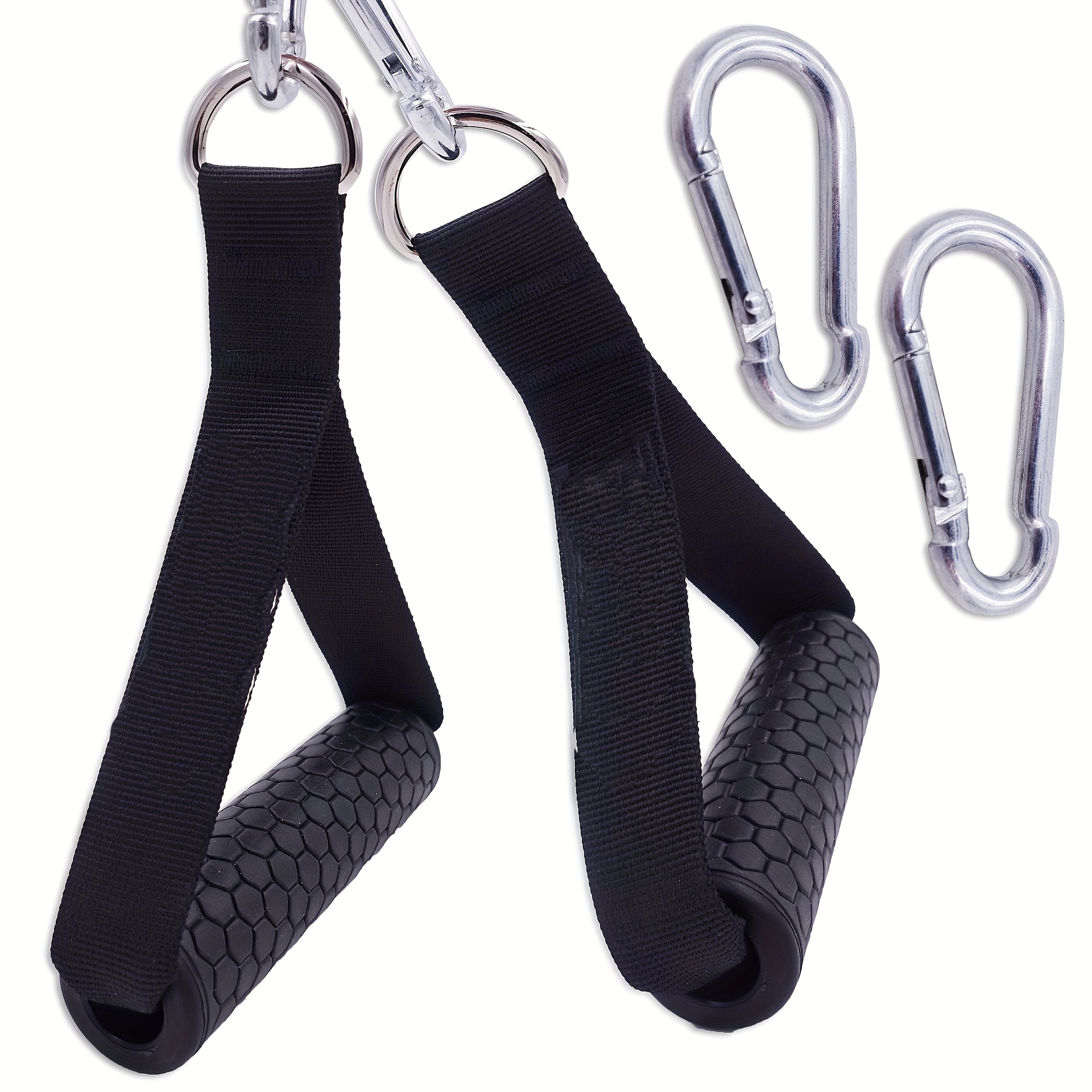  LAT - Accesorios para gimnasio – Juego de accesorios para  máquina de cable con cuerda desplegable de tríceps, asas de ejercicio y  mango doble D en V – Accesorios de entrenamiento