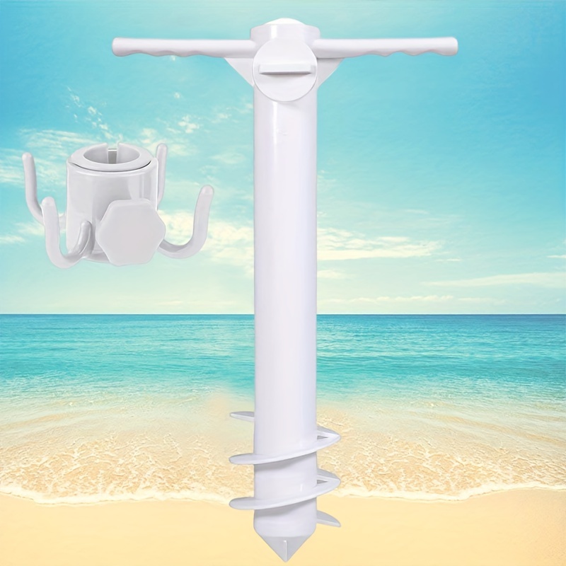 2pcs fishing pole sand anchor Garden Umbrella Holder Sunshade Ground Stake