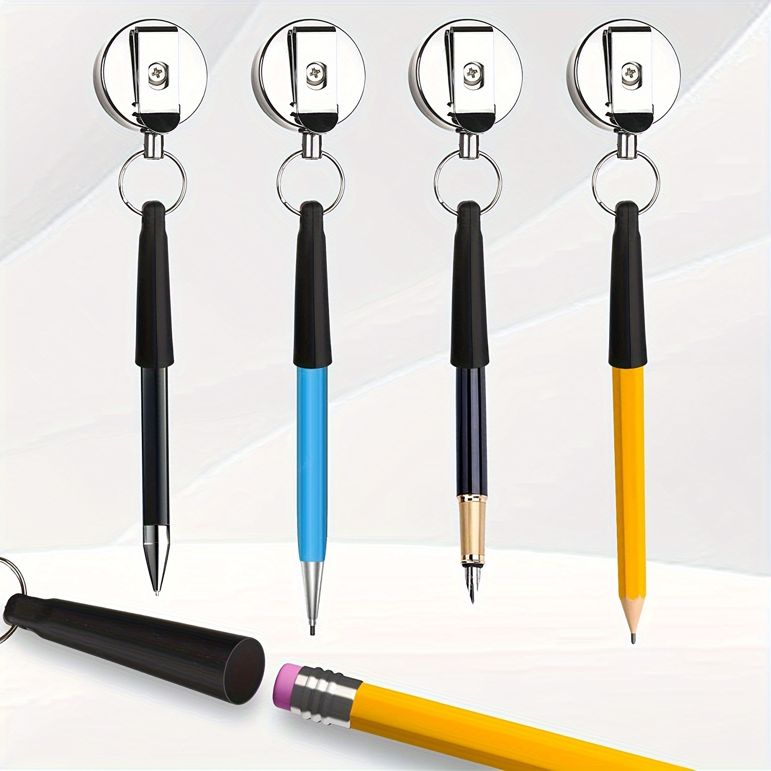 Heavy Duty Retractable Pull Pencil Holder