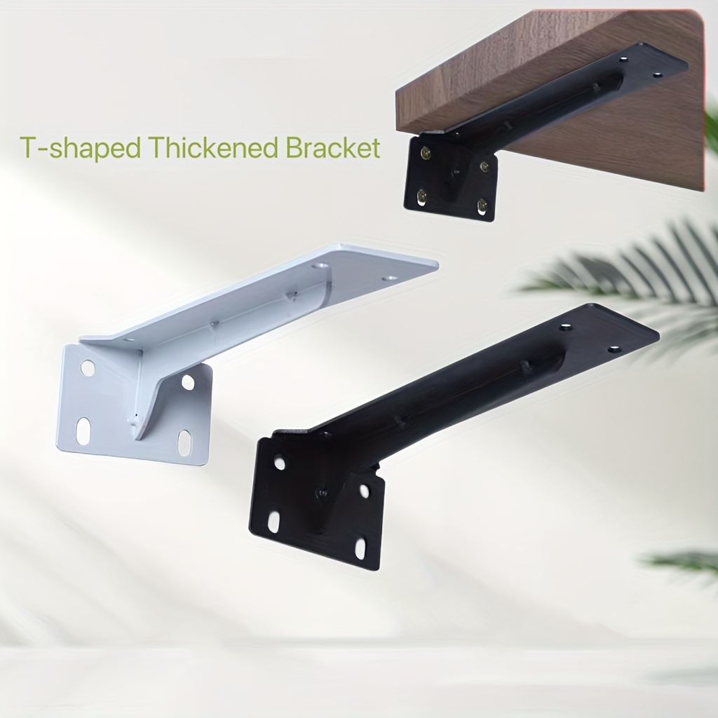 Comprar Placa de montaje flotante oculta en forma de T, soportes metálicos, soporte  para estante, soportes para estantes de pared ocultos