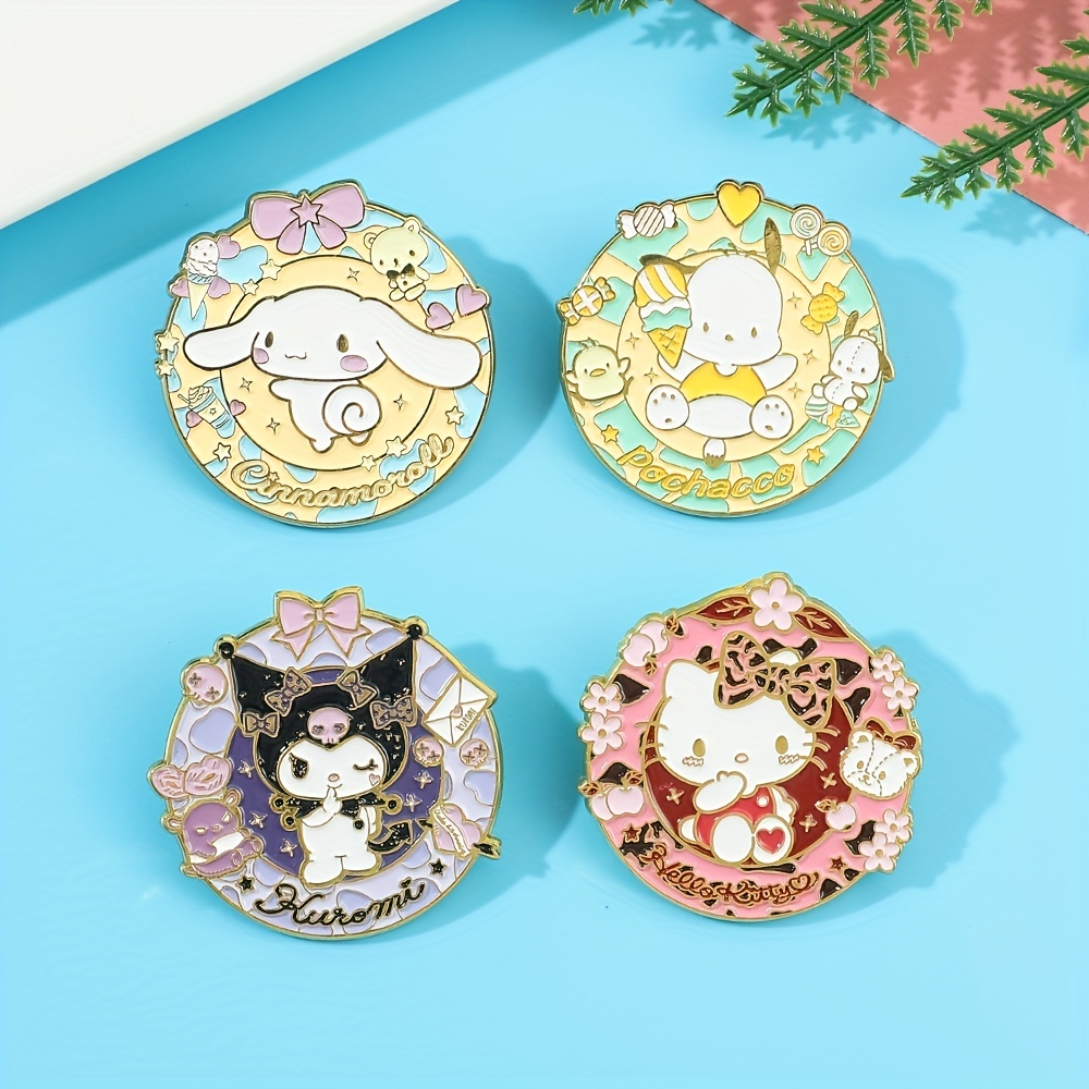 Sanrio Hello Kitty Anime My Melody Plush Badges Lapel Pins For