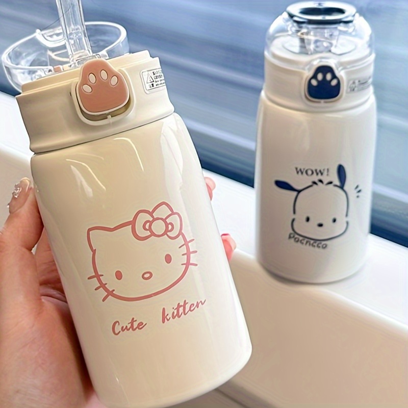 Thermos Bottle Stainless Steel Vacuum Flasks Cute Cat Ear Tea Milk
